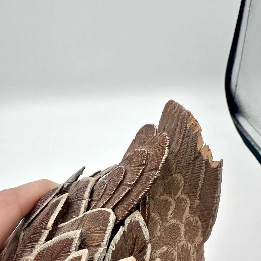 Handmade Folk Art Carved Wood Pintail Duck ERIK VANDE BOGART - Picture 9 of 10